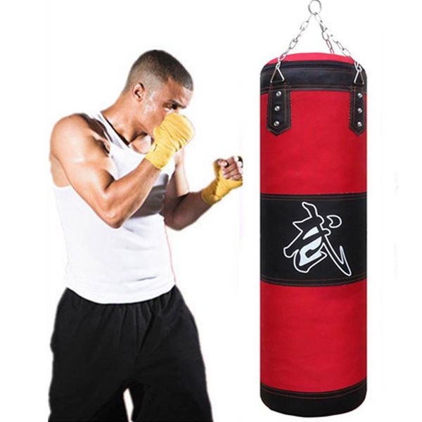 

sand bag empty boxing sandbag home fitness hook hanging kick punching training fight karate punch muay thai