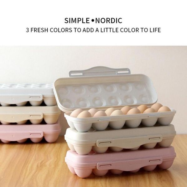 

storage bottles & jars 2021 portable egg box shockproof plastic household refrigerator tools useful holder