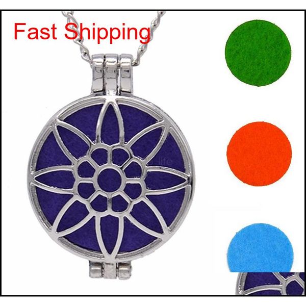 

hanging car perfume hollow pendant fragrance diffuser air freshner essential oil necklace decorations acces jllvlq lottery2010, Silver