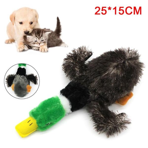

cat toys teeth grinding funny interactive plush toy pet dog cartoon duck shape squeak chew play