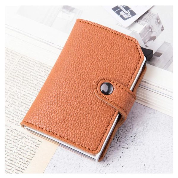 

wallets yambuto rfid button minimalist wallet pu leather mini small money bag male slim travel drop-, Red;black