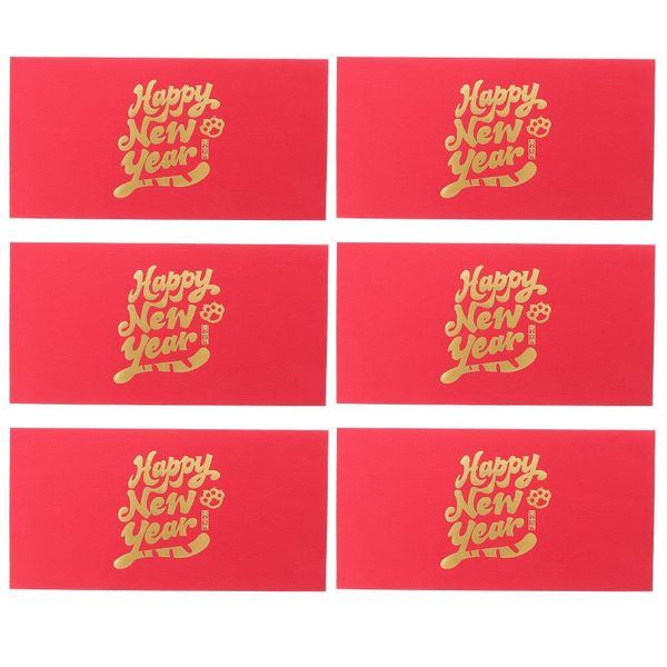 

gift wrap 6pcs year 2022 money bag wedding red envelopes pouch