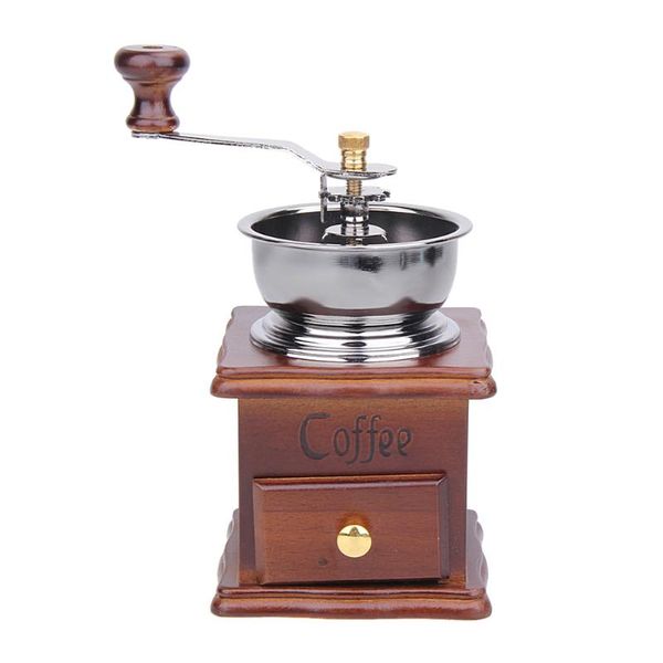 

manual coffee grinders 2021 wooden grinder delicate shape bean stainless steel retro spice mini