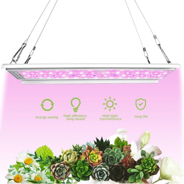 

white pendant plant full spectrum aquarium 6500k 100w led grow light for indoor at home crop plants seedlings veg phyto lamps