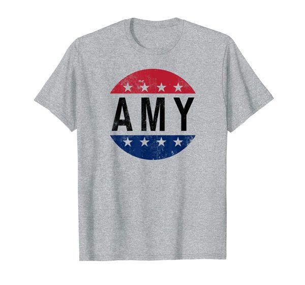

amy klobuchar 2020 - democrat for president 2020 t-shirt, White;black