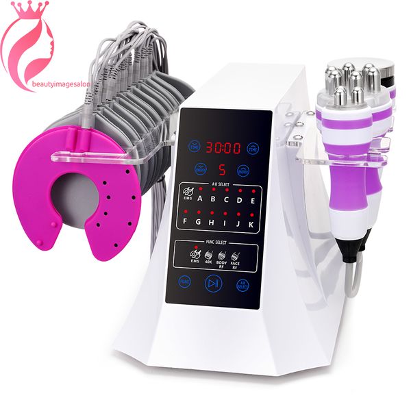 

4 in1 slimming simulator unoisetion cavitation ems muscle trainer rf beauty machine