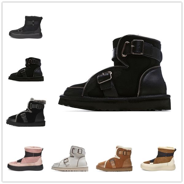 

with box women boots wgg full diamond designers womens sparkles hairball silk band australia classical winter snow boot bling shoes, Black