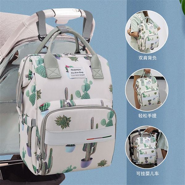 

maternity diaper bag waterproof large capacity mommy baby stroller nappy backpack for mom travel 220222
