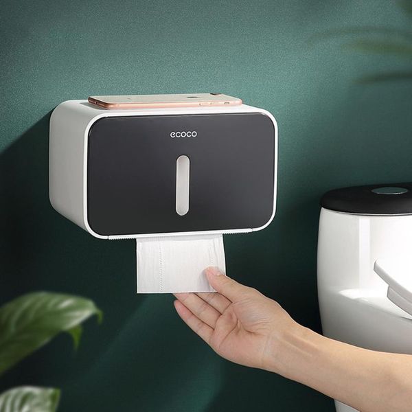 

toilet paper holders bathroom waterproof tissue box holder home storage rack wall mounted roll