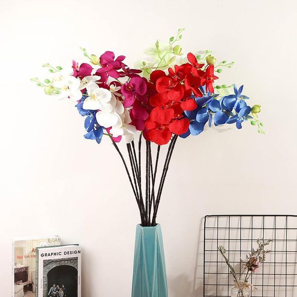

real touch artificial butterfly orchid flower fake phalaenopsis floral diy party festival bouquet wedding home el decor1