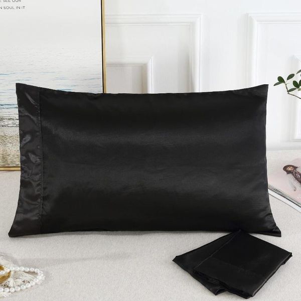 

7 1pc pure silk satin pillowcase silky soft pillow case