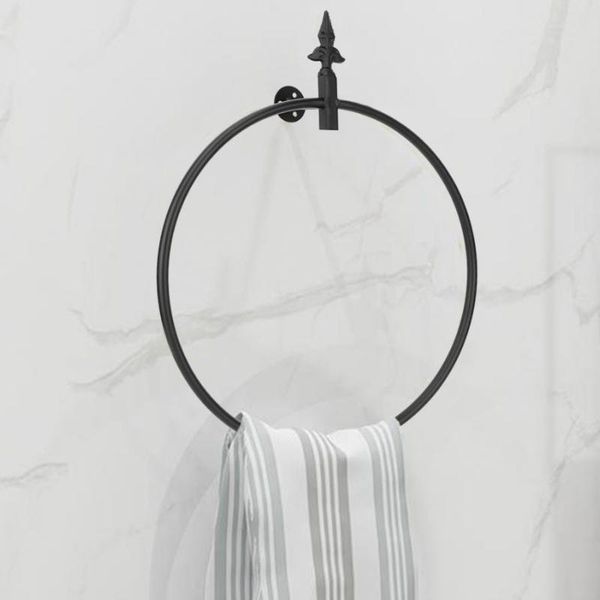 

towel rings nordic style wall rack hanger iron storage racks home el bathroom art craft decoration simple hangers