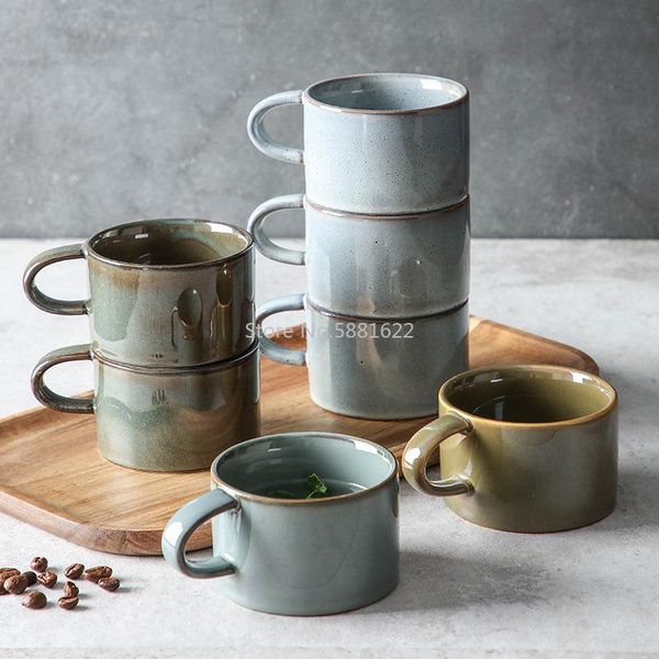 

japanese retro ceramic coffee cup creative coffee cup afternoon office mug retro kiln change