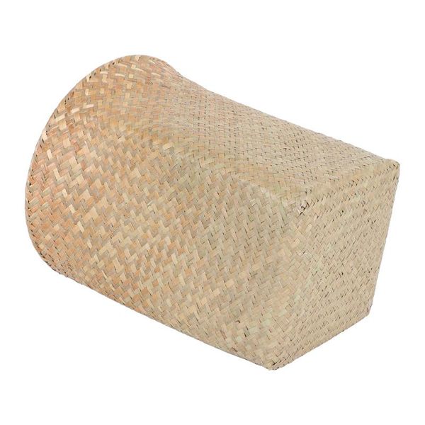 

waste bins 1pc straw woven basket household laundry bathroom paper container