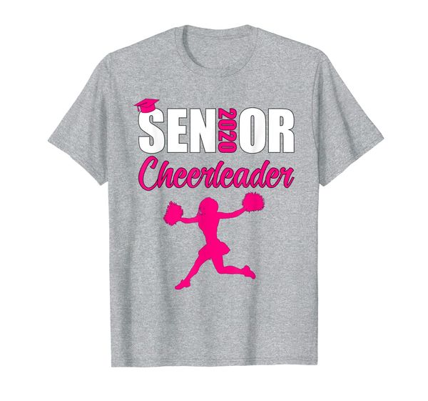 

cheerleader senior class of 2020 t-shirt, White;black