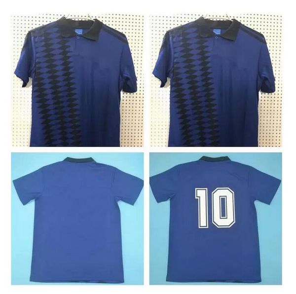 

1994 1995 argentina retro soccer jersey vintage classic 94 95 football shirt simeone ortega maradona caniggia, Black;yellow