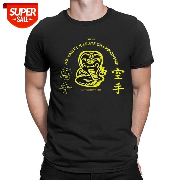 

cobra kai t shirt tv series karate strike hard strike first no mercy men women casual cotton funny graphic fashion clothing #dv8v, White;black