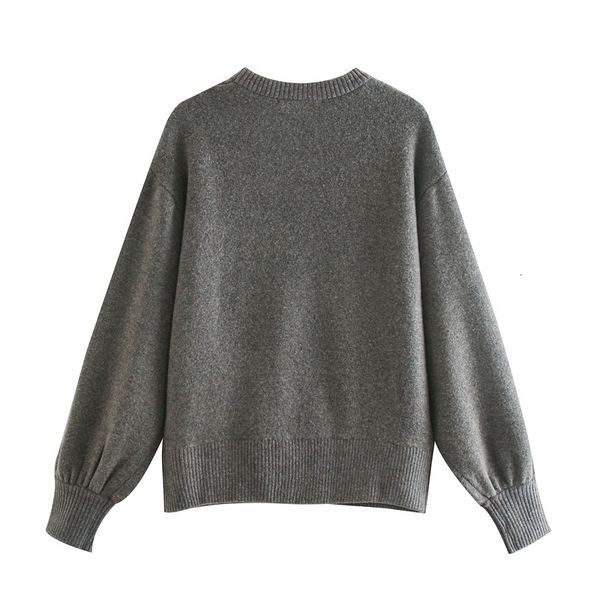 

2021 new women pullovers knitter sweater round neck jumpers autumn winter clothes itpn, White;black
