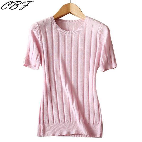 

women's sweaters wholesale price 2021 spring design knitting cashmere blending pullovers circular collar short sleeve high-quality pit, White;black