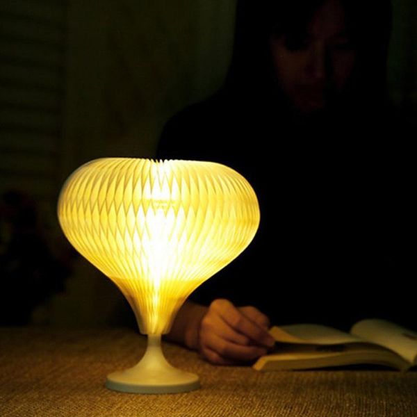 

book lights environmental protection led desk lamp shape change paper folding night light with usb charging port modes for lighting