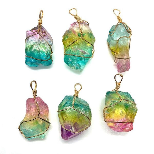 

charms color crystal pendant irregular shape jewelry suitable for diy fashion exquisite necklace bracelet accessories wholesale, Bronze;silver