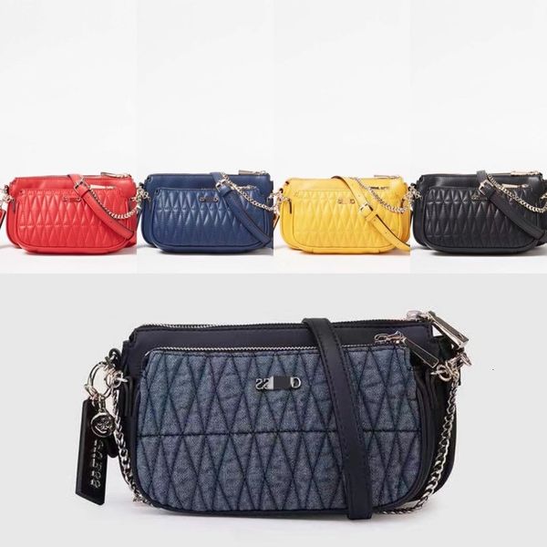

gs new fashion small square bag stitching wrinkle detachable multifunctional two in one single shoulder diagonal cross women's