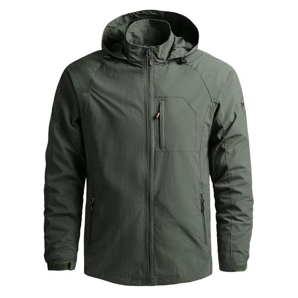 

men's jackets men outdoor hiking waterproof hooded windbreaker coat autumn winter casual jacket tactics military #t3g, Black;brown
