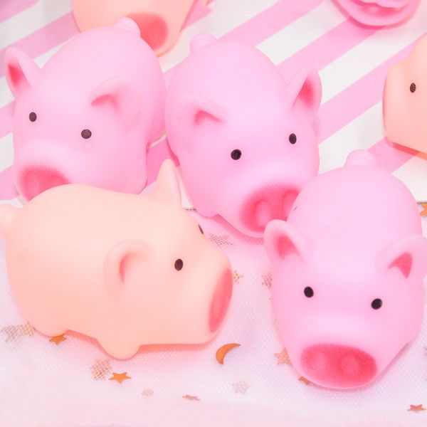 

cartoon pink soft cute pig squeezes music and vents decompression toy