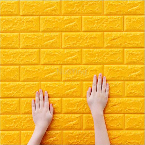 

wall stickers 3d brick wallpaper decor foam waterproof covering for kids living room diy background