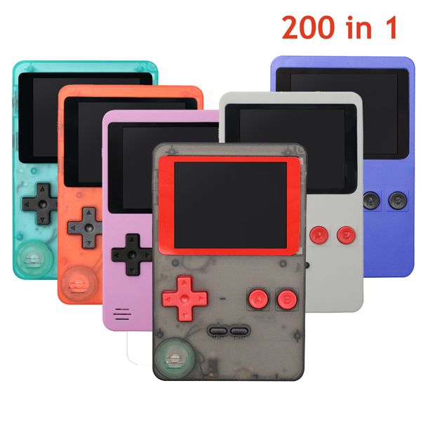 Clássico Mini Handheld Jogo Jogador Built-in 200 Classic Video Game Console Presente Para Crianças Apoie a Saída de TV