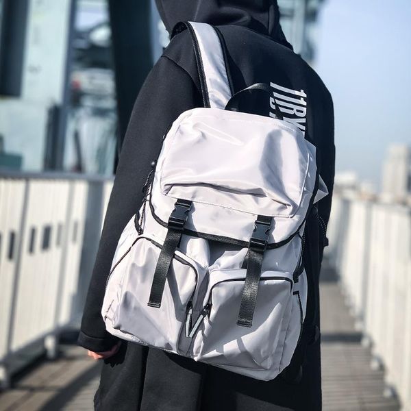 

backpack school for teenage girls boys bags black soft oxford waterproof back pack men casual trend cool bagpack college