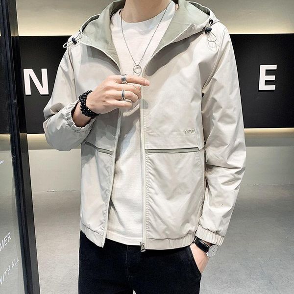 

spring and autumn track jacket men's korean fashion loose casual jacket coat men's streetwear retro stitching bomber, Black;brown