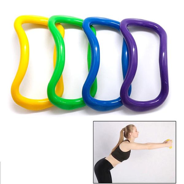 

yoga flexible stretching ring pilates sports gym body fitness exercise training