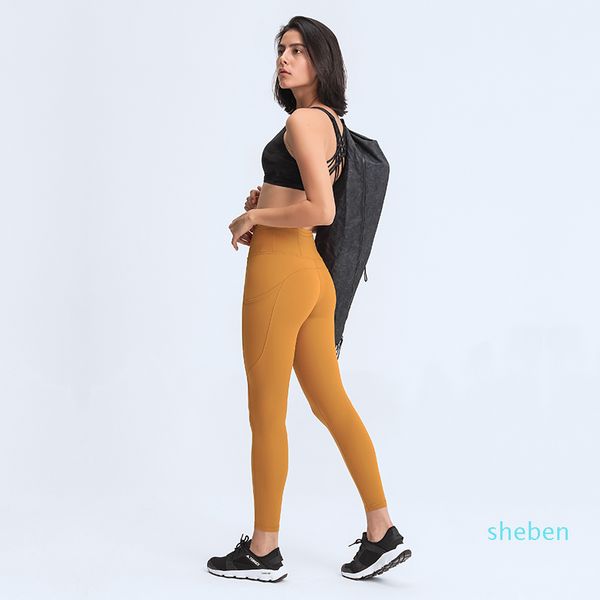 Быстрые бесплатные 7 8 Tight II Nulux 25 Fitness Leggings йога брюки с карманными лоскутными изделиями Slim Girl Женщины GZD6