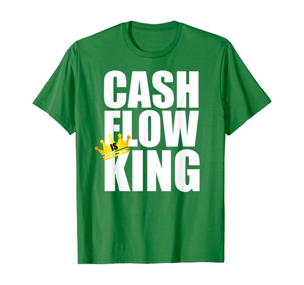 

cash flow is king shirt, White;black