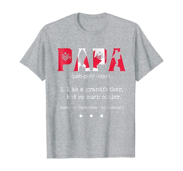 

Papa like a grandfather but so much cooler - Canada Day gift, Mainly pictures