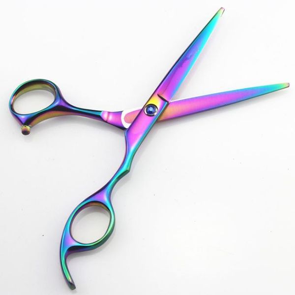 

hair scissors professional japan 440c 6 & 5.5 inch rainbow cut set cutting shears thinning barber scissor hairdressing