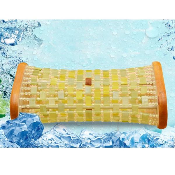 

pillow natural jade summer cool cervical memory help sleep hollow health cushion