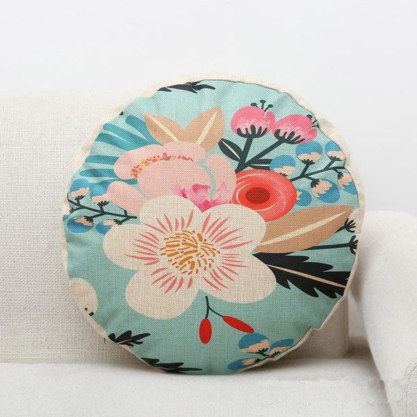 

cushion/decorative pillow 45cm round cushion cover colorful flower home sofa bedroom decaration living room throw case