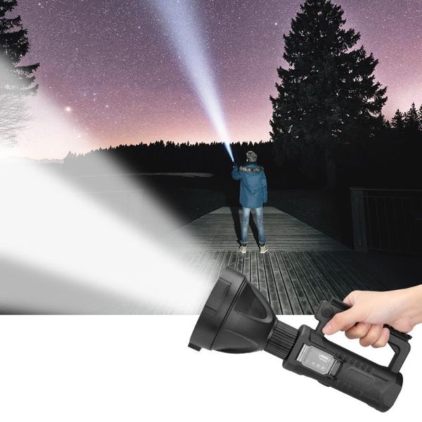 

camping hiking outdoor electric torch lamp handheld high-power p50 lantern waterproof spot lamp