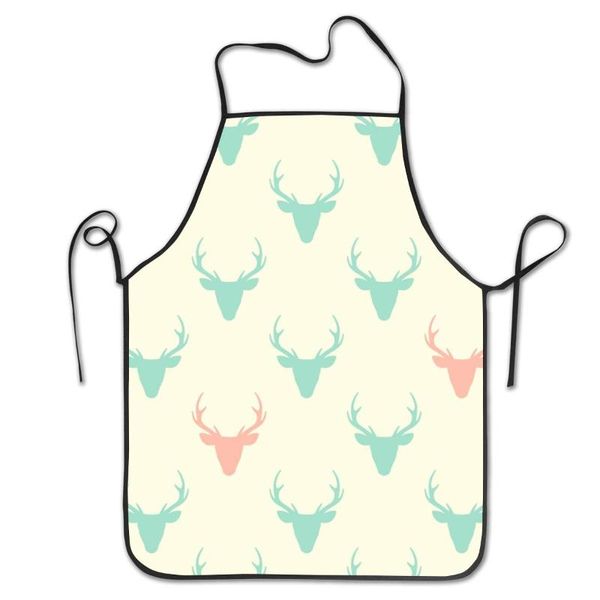 

deer heads cooking kitchen baking gardening haircut cute apron funny bib aprons for women men chef
