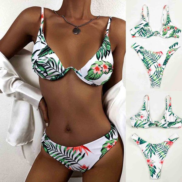 

sale2021 on plus bathing suit apartment large size batmode swimming pack for women push up bikini set, White;black