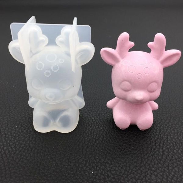 

craft tools christmas deer candle molds silicone beeswax soap crayon wax for homemade making supplies resin