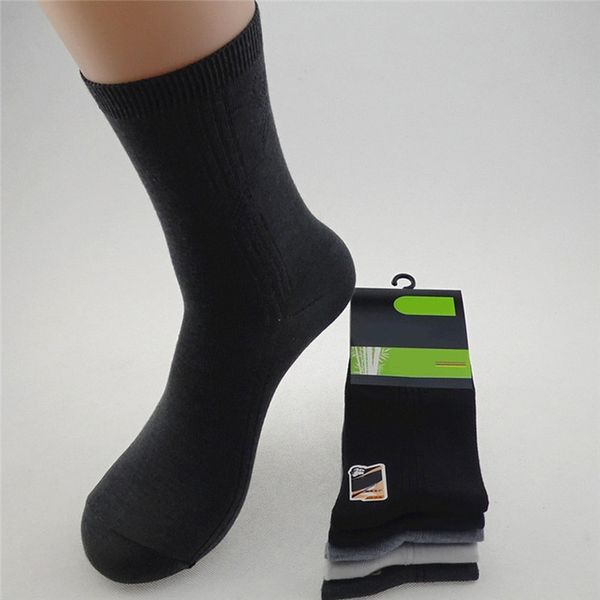 

cats en pure color absorbent business sox christmas present socks 025, Black