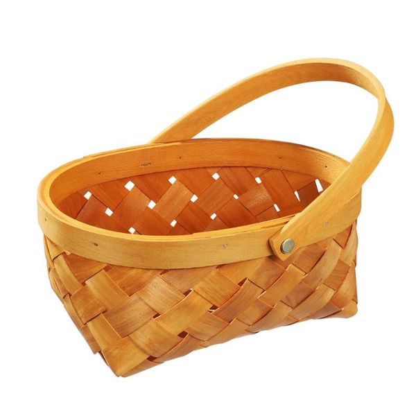 

storage baskets vosarea portable rattan container basket houseware wooden woven with hand