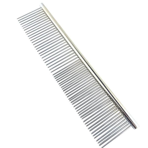 

metal comb for dogs stainless steel pet dog cat pin comb hair brush hairbrush flea dogs cats pets acessorios grooming