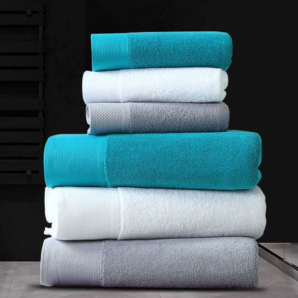 Asciugamani in cotone di lusso per donna/uomo viso spesso/asciugamano da bagno morbido e confortevole per Lux asciugamano da spiaggia per adulti asciugamano assorbente 210611