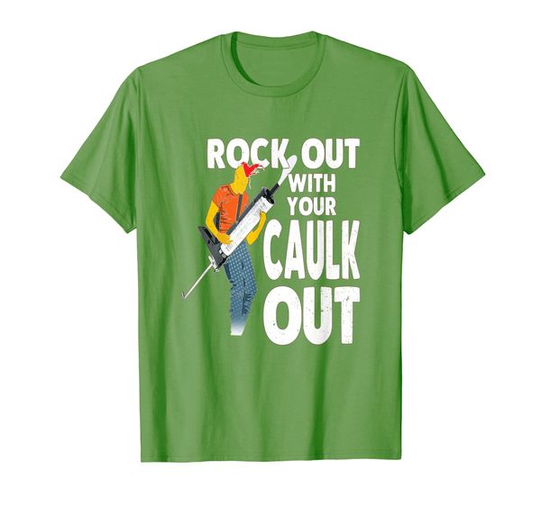 

funny contractor handyman t shirt women men caulk out gift, White;black