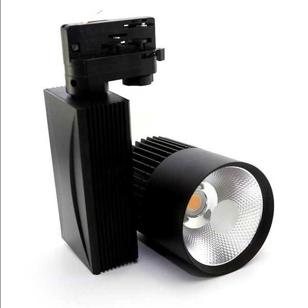 

track lights luz de pista led cob alta potencia, 40w, 2 cables, 3 4 fases, lamparas carril regulable