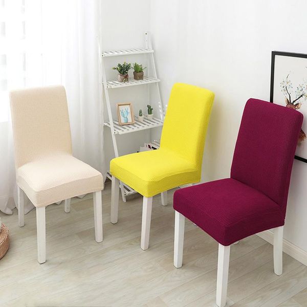 

chair covers removable solid color spandex dining room seat cover elastic protective case for restaurant wedding banquet